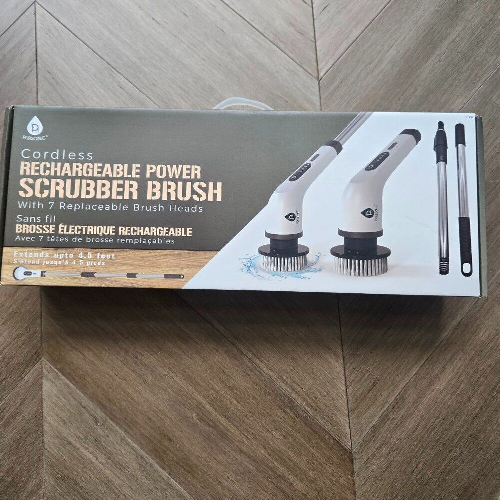 NIB Cordless Rechargeable Power Scrubber Brush